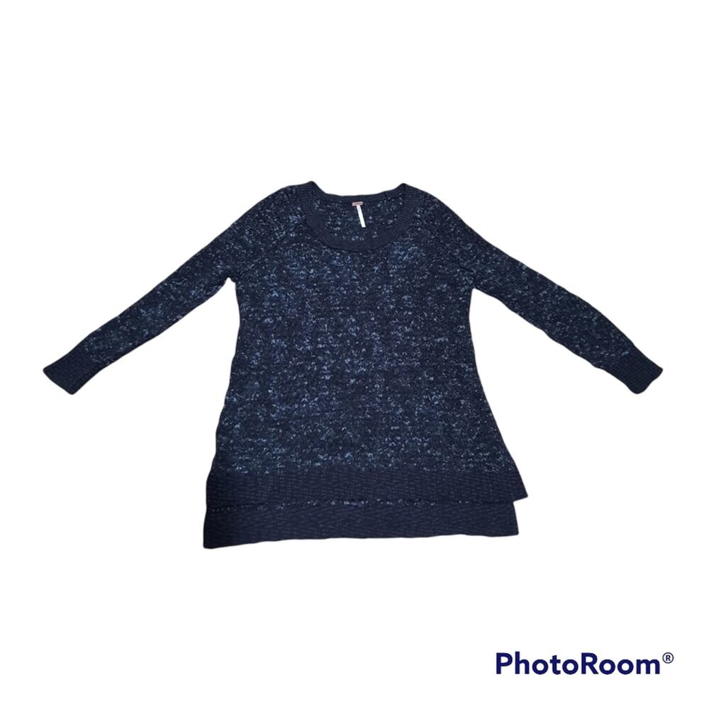 Free People Wool Blend Knit Fuzzy Oversize Sweater